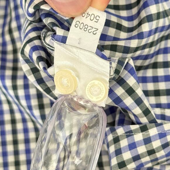 Southern Tide Men's Casual Shirt Button Down Blue Plaid Check - Picture 7 of 7